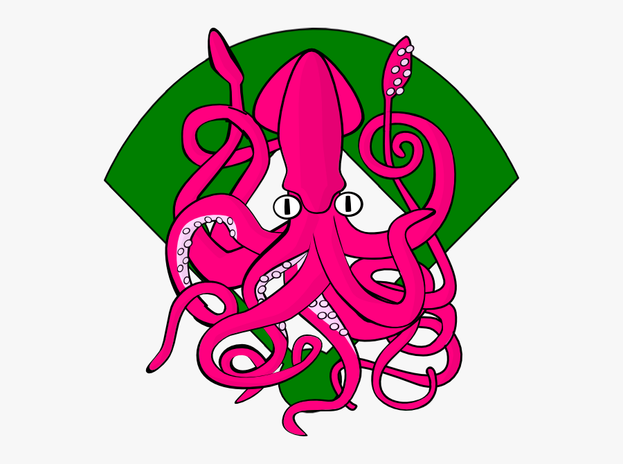 Игра в кальмара красный зеленый. Кальмар клипарт. Кальмар и осьминог. Осьминог розовый. Осьминог векторный рисунок.