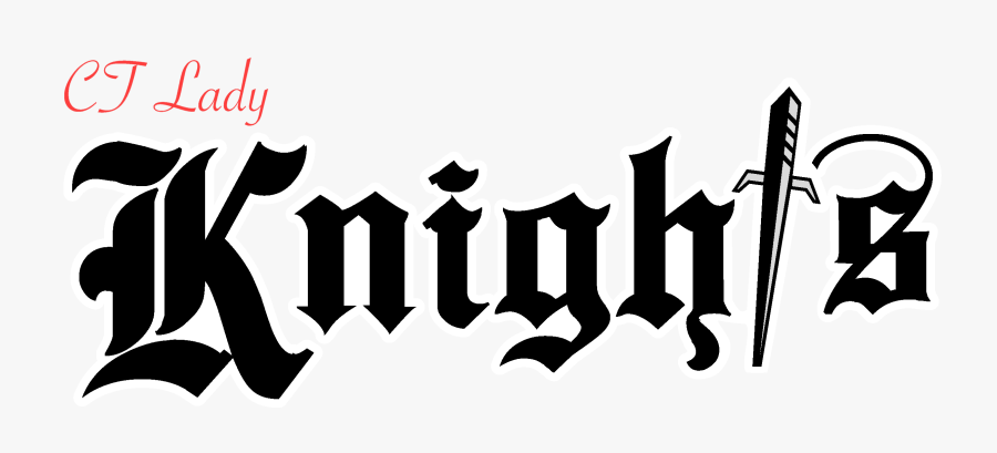 Ct Lady Knights Softball - Matthew In Old English, Transparent Clipart