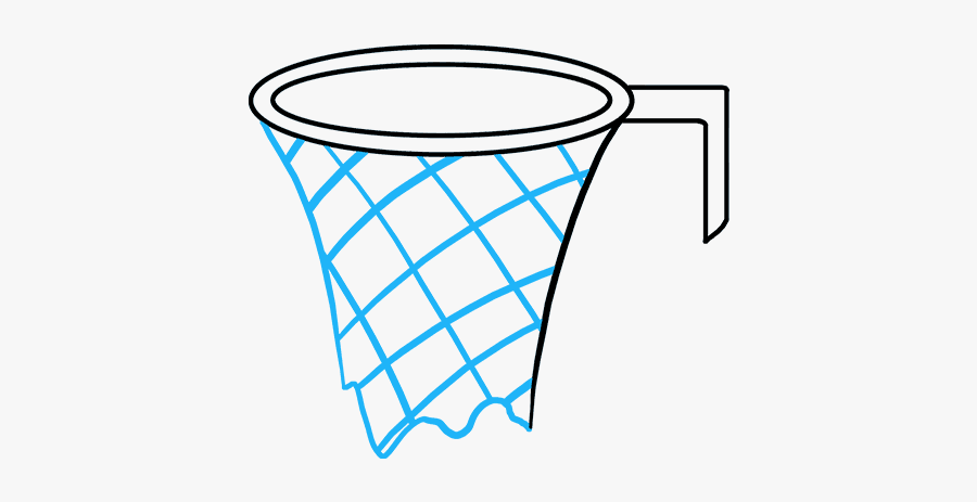 How To Draw A Basketball Hoop - Basketball Hoop To Draw, Transparent Clipart