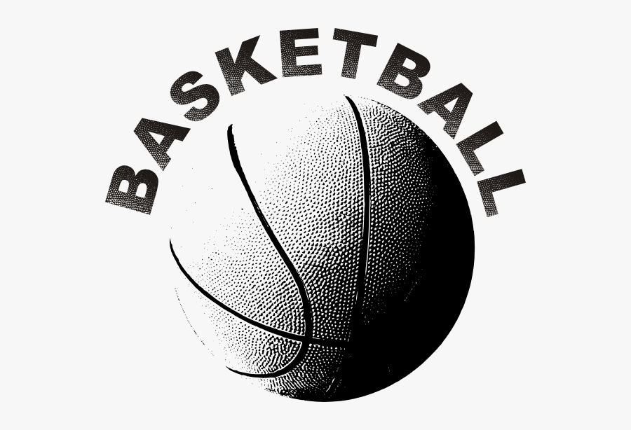 Basketball Hoop Clip Art Black And White - Black And White Pictures Of Basketballs, Transparent Clipart