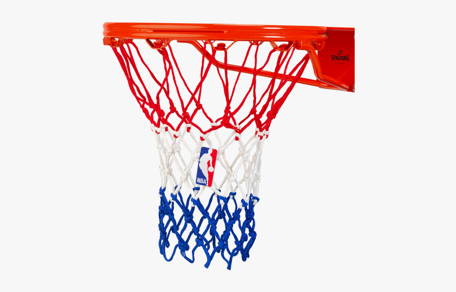 Basketball Net - Spalding Red White And Blue Basketball Net, Transparent Clipart