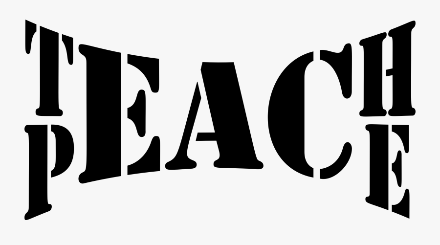 Clipart - Teach Peace Transparent, Transparent Clipart