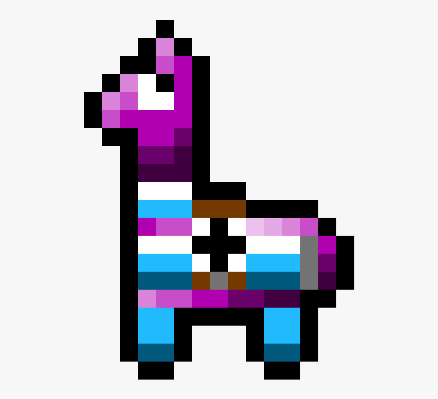 Fortnite Clipart For Printable To - Fortnite Llama Pixel Art, Transparent Clipart