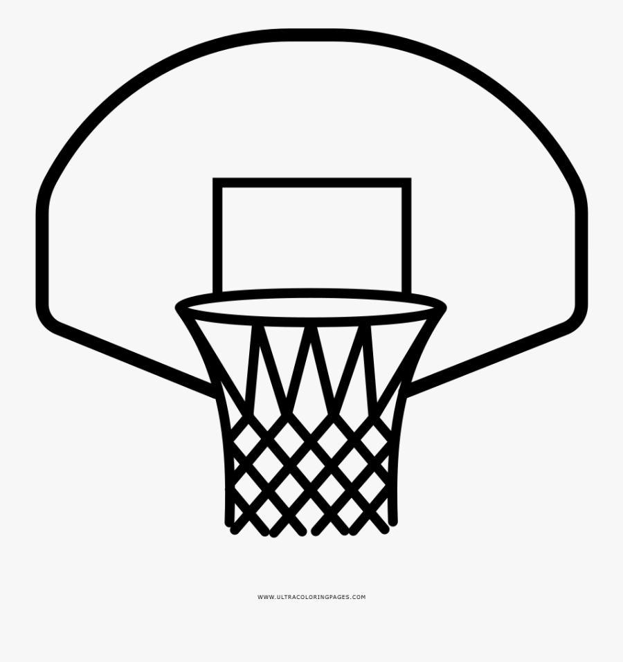 Transparent Basketball Hoop Png - Basketball Hoop Drawing Easy, Transparent Clipart