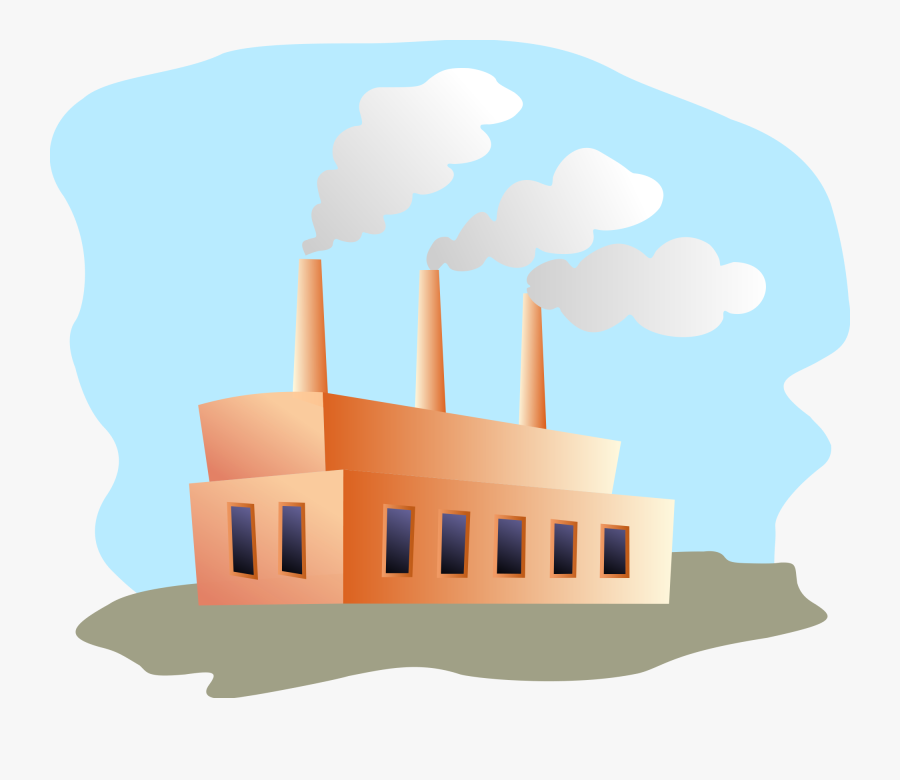 Clip Art Collection Of Free Factories - Фабрика Картинка, Transparent Clipart
