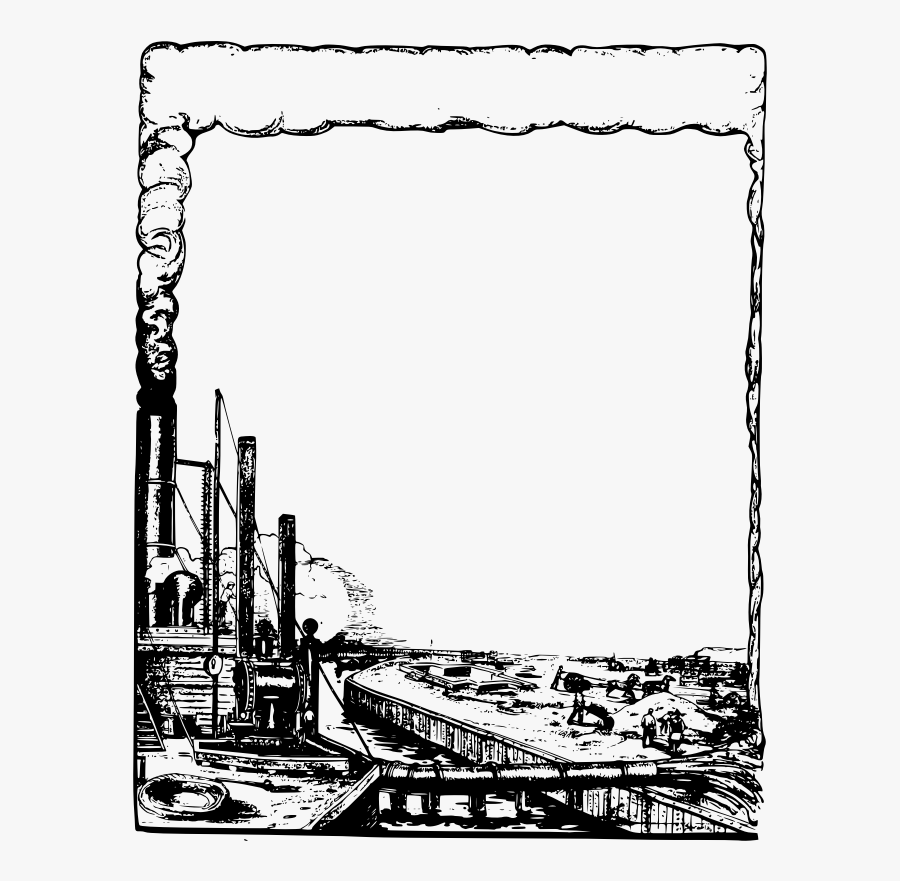 Factory Boat Frame - Factory Frame Png, Transparent Clipart