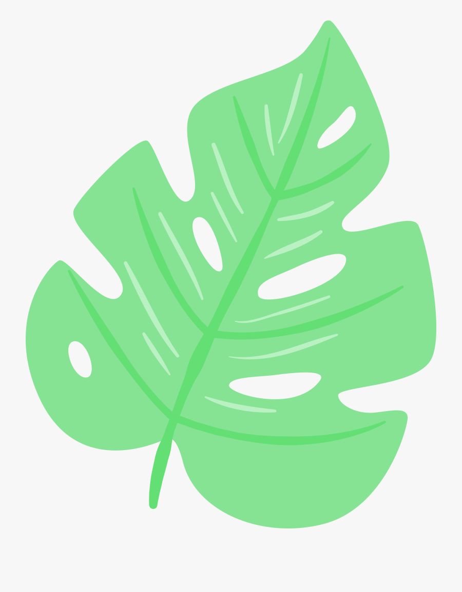 Summer Leaf Cartoon Png, Transparent Clipart