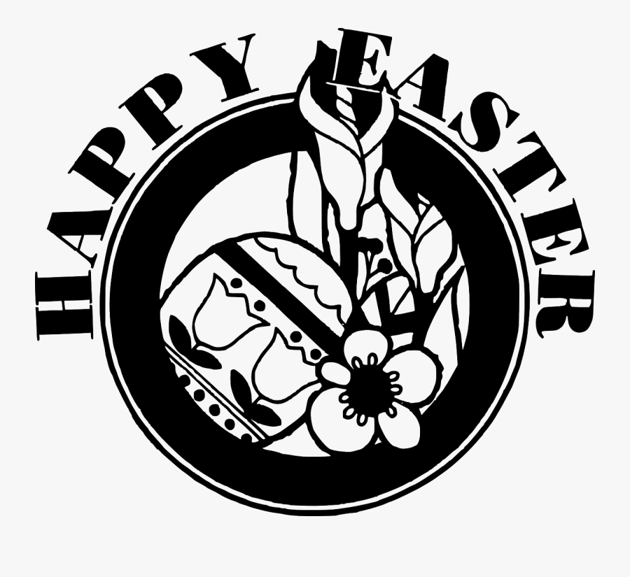 Happy, Easter, Eggs, Flowers, Mar, March, Celebration - Easter, Transparent Clipart