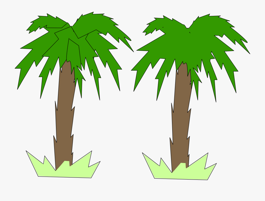 Toon Palm Tree - Palm Trees, Transparent Clipart
