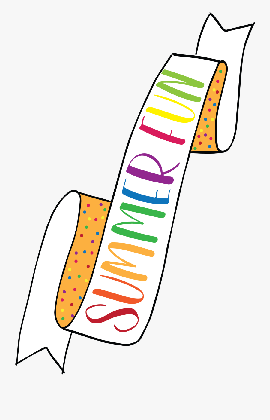 Summer Fun Printable Food Banner - Illustration, Transparent Clipart
