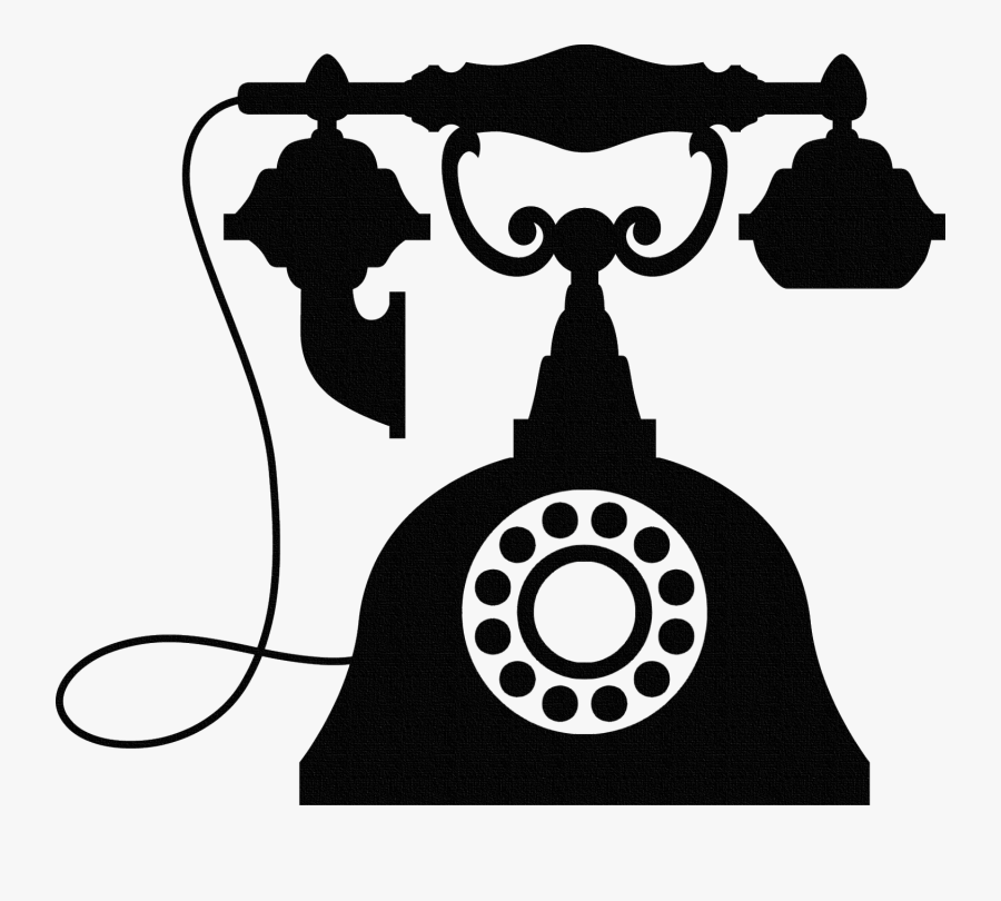 Vintage Telephone Wall Sticker, Old Phone Wall Art, - Vintage Phone Clip Art, Transparent Clipart
