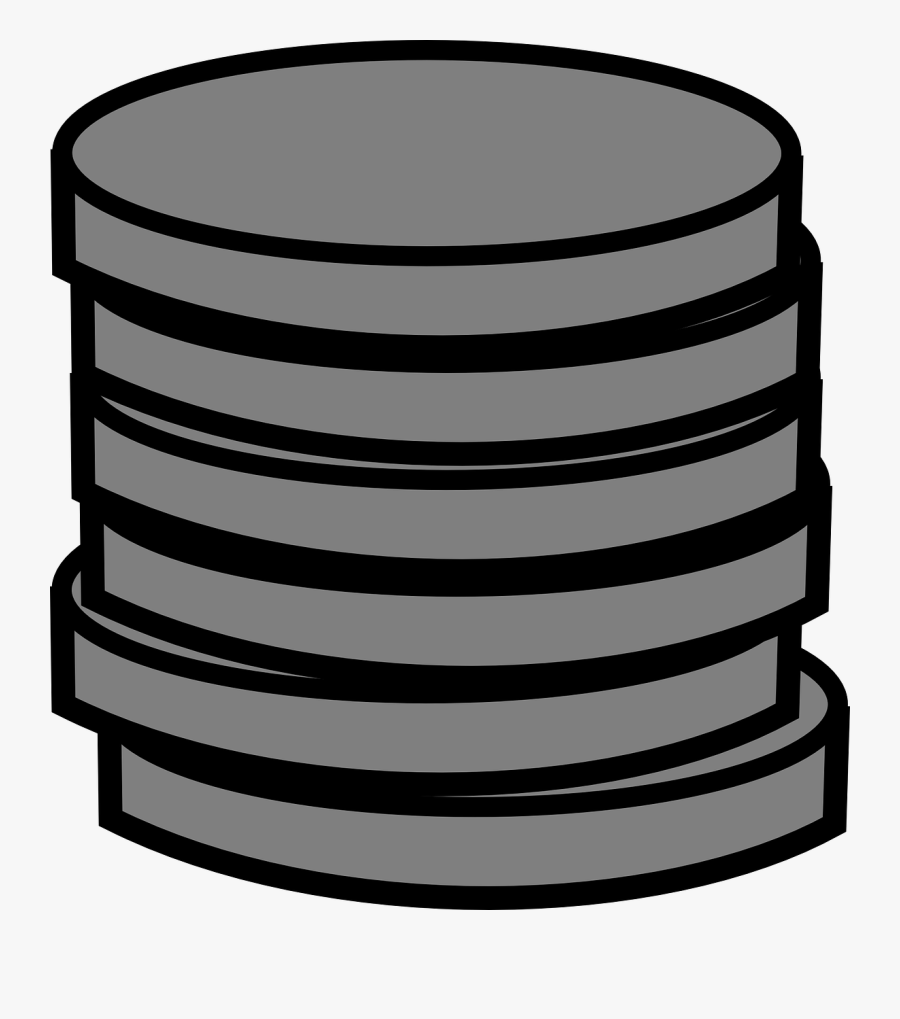 Coin Clip Art For Teaching - Silver Coins Cartoon Transparent, Transparent Clipart