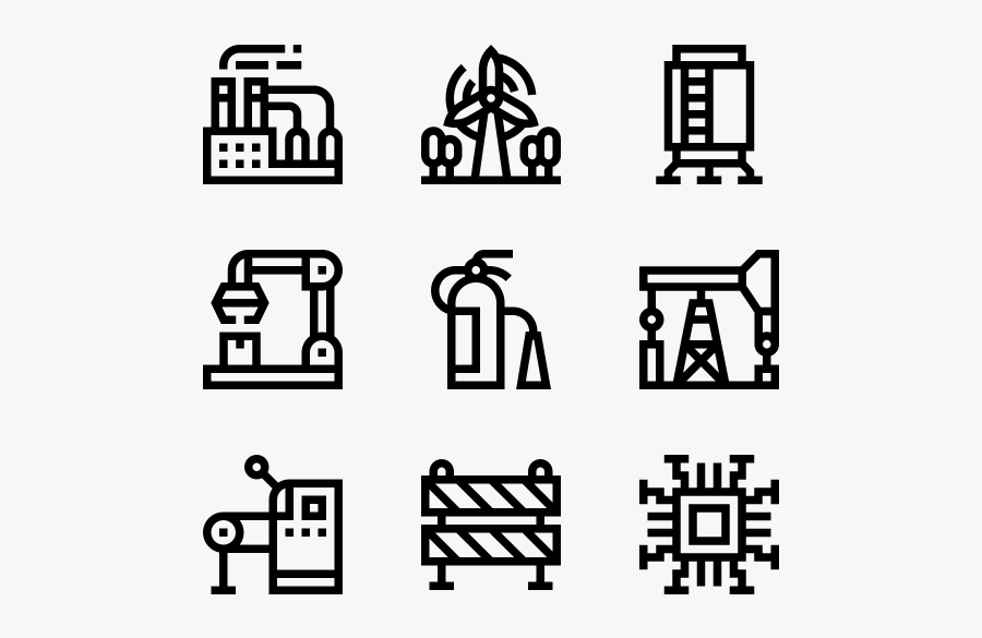 Factory - Icono Manufactura, Transparent Clipart