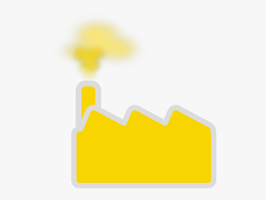 Yellow Factory Silhouette Svg Clip Arts - Graphic Design, Transparent Clipart