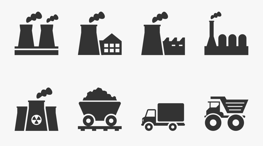 Factory Clipart Factory Chimney - Industry Free Vector Png, Transparent Clipart