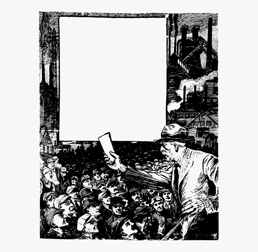 Factory Man Speech - Poster, Transparent Clipart