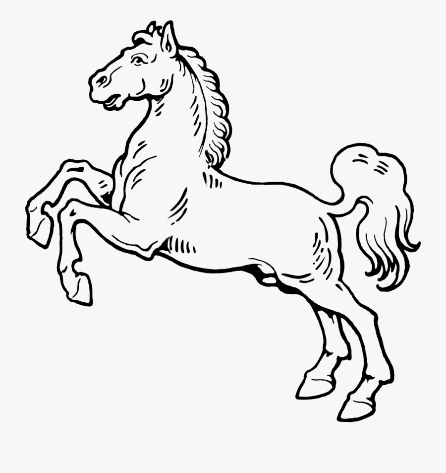 White Horse Clip Art At Clipart Library - Horse Black And White, Transparent Clipart