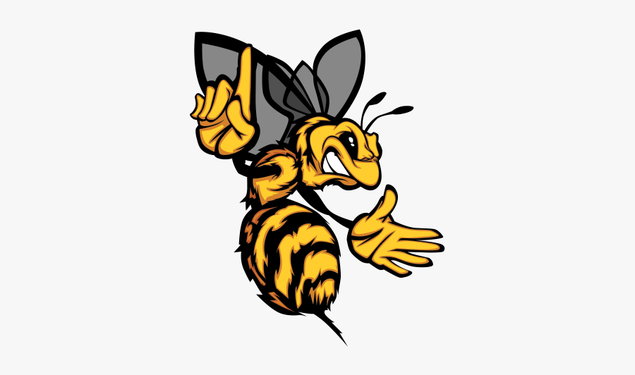 Printed Vinyl Bee Wasp - Angry Bee Vector Png, Transparent Clipart
