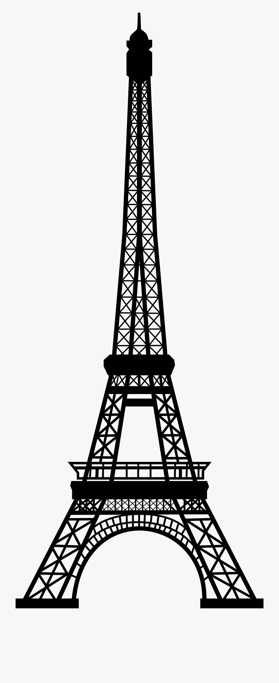 Transparent Eiffel Tower Silhouette Png Clip Art Image - Eiffel Tower Clipart Transparent, Transparent Clipart