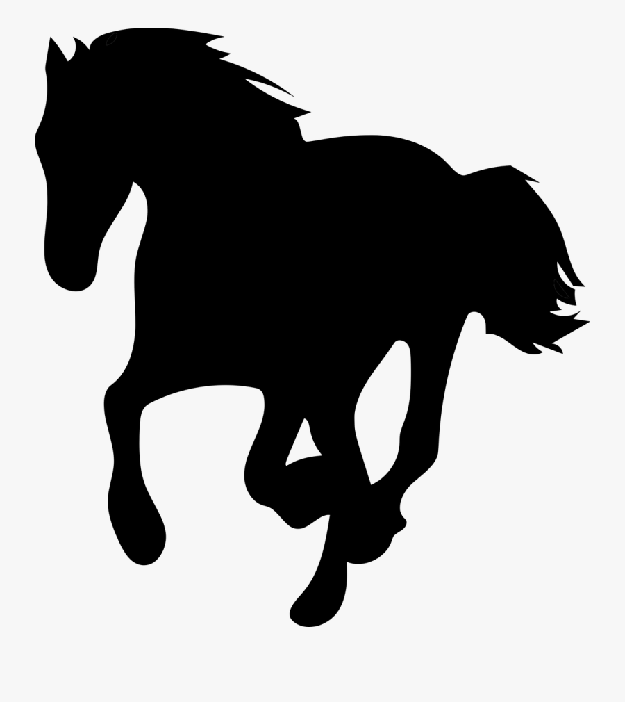 White Horse Png- - Horse Silhouette Transparent Background, Transparent Clipart