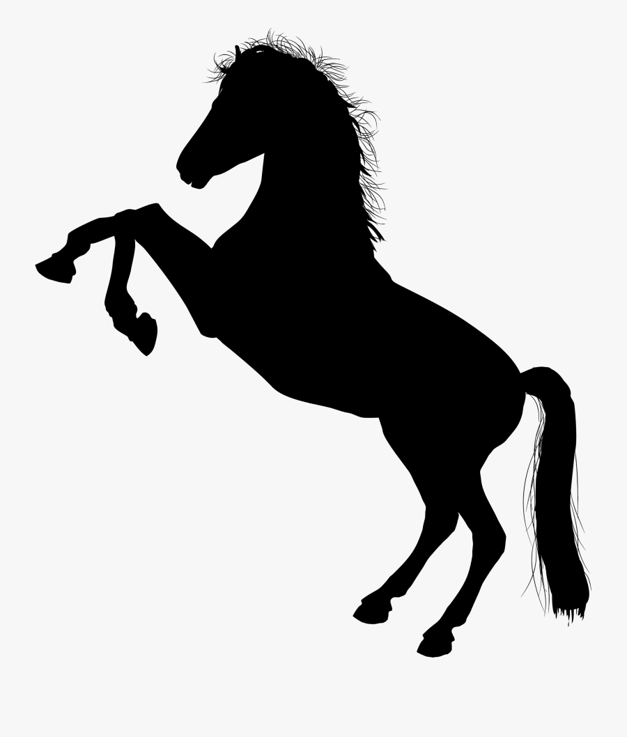 Onlinelabels Clip Art Horse - Horse Black And White Png, Transparent Clipart