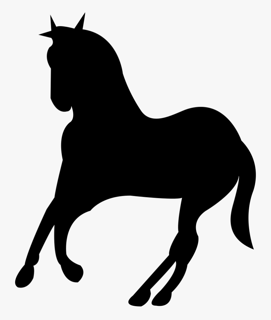 Transparent Horse Clipart Black And White - Desenho De Cavalos Em Negrito, Transparent Clipart