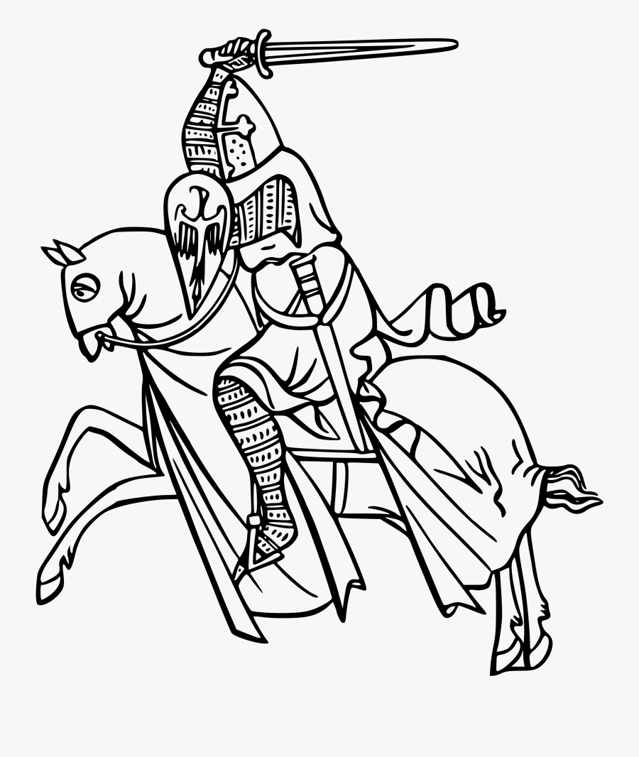 28 Collection Of Knight Clipart Black And White - Knight Clipart Black And White, Transparent Clipart