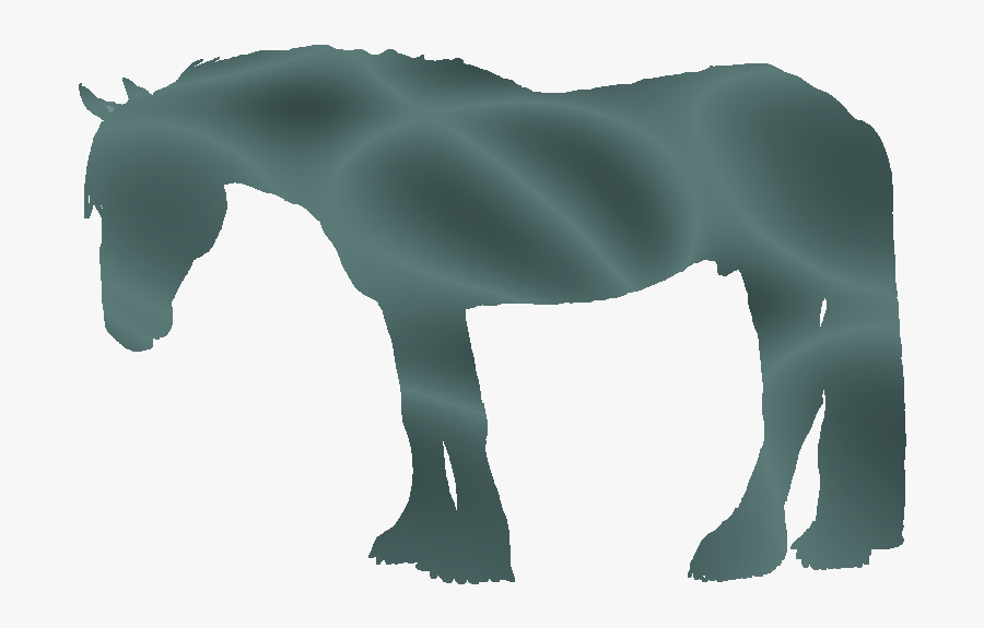 Running Draft Horse Black And White Illustration Royalty - Stallion, Transparent Clipart