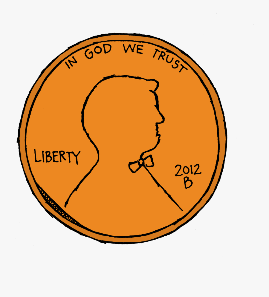 Pennies Clip Art - Drawing Of Penny Coin, Transparent Clipart