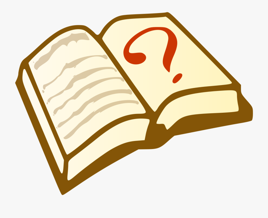File - Question Book-3 - Svg - Book Questions Clipart - Clip Art Question Mark Book, Transparent Clipart