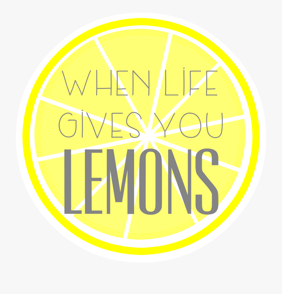 Life Gives You Lemons Clipart, Transparent Clipart