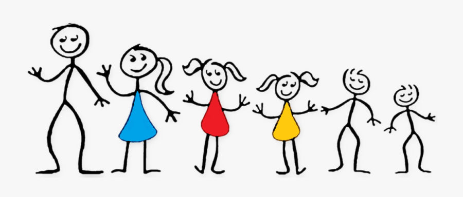 Feel Free To Contact Us With Any Of Your Questions - Stick Family Of 5, Transparent Clipart