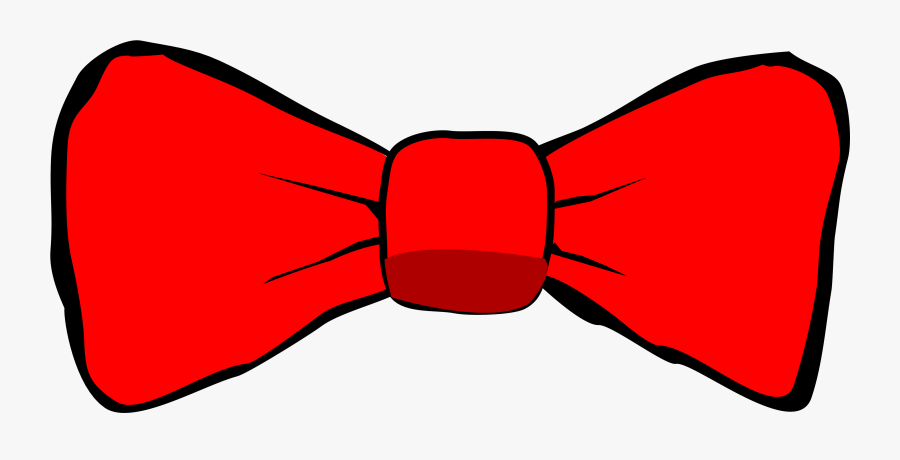 Red Bow Tie Cartoon, Transparent Clipart