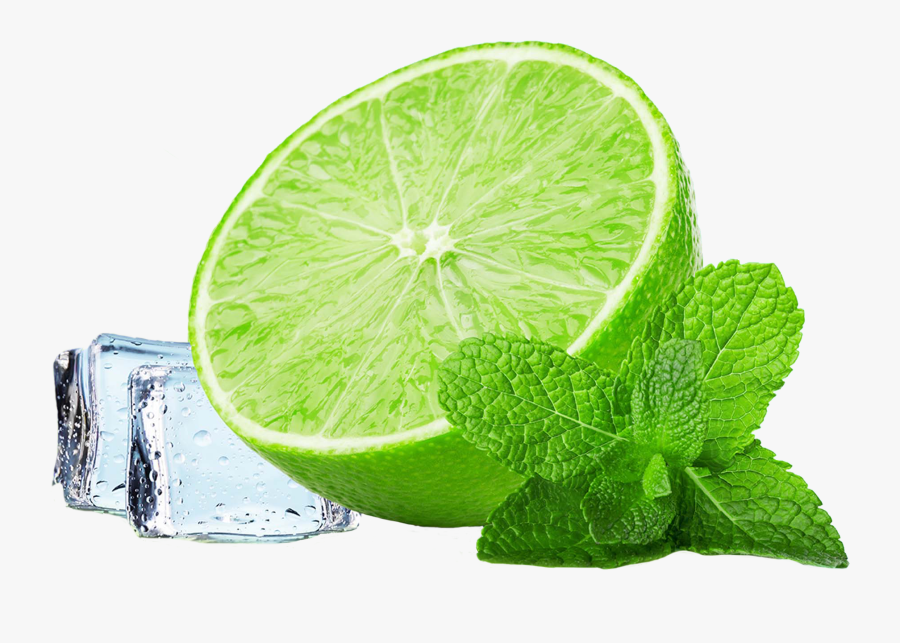 Pull Material Iced Smoothie Tea Lemonade Ice Clipart - Lime And Mint Png, Transparent Clipart