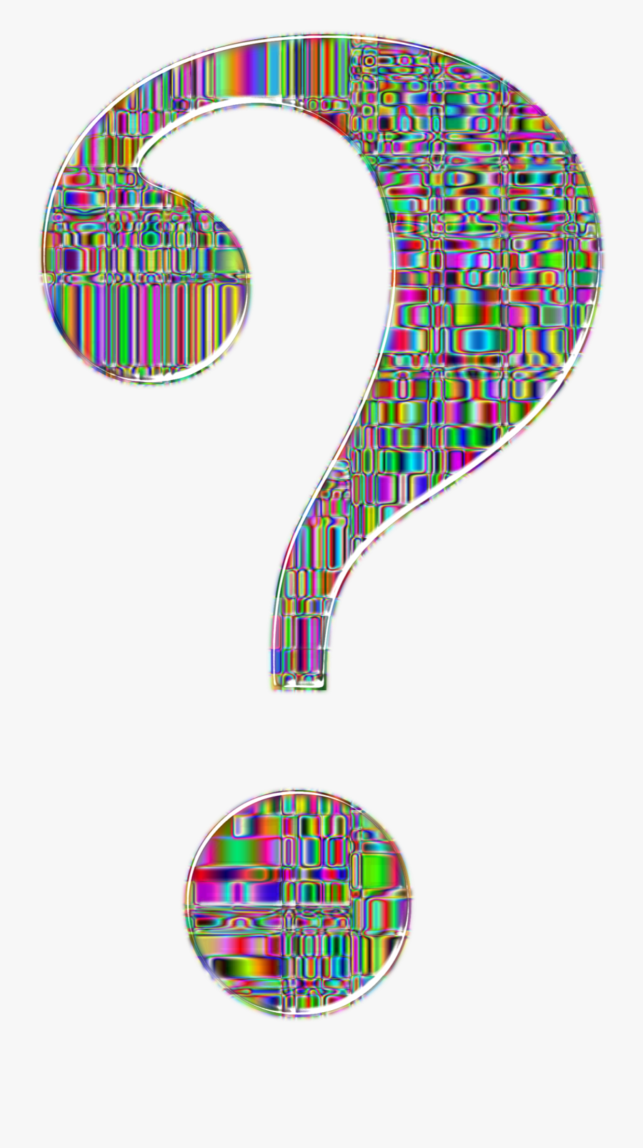 This Free Icons Png Design Of Checkered Chromatic- - Transparent Background Question Mark Gif, Transparent Clipart