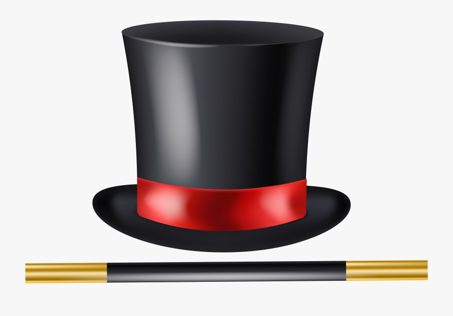 Magician Hat And Wand Transparent Clip Artu200b Gallery, Transparent Clipart