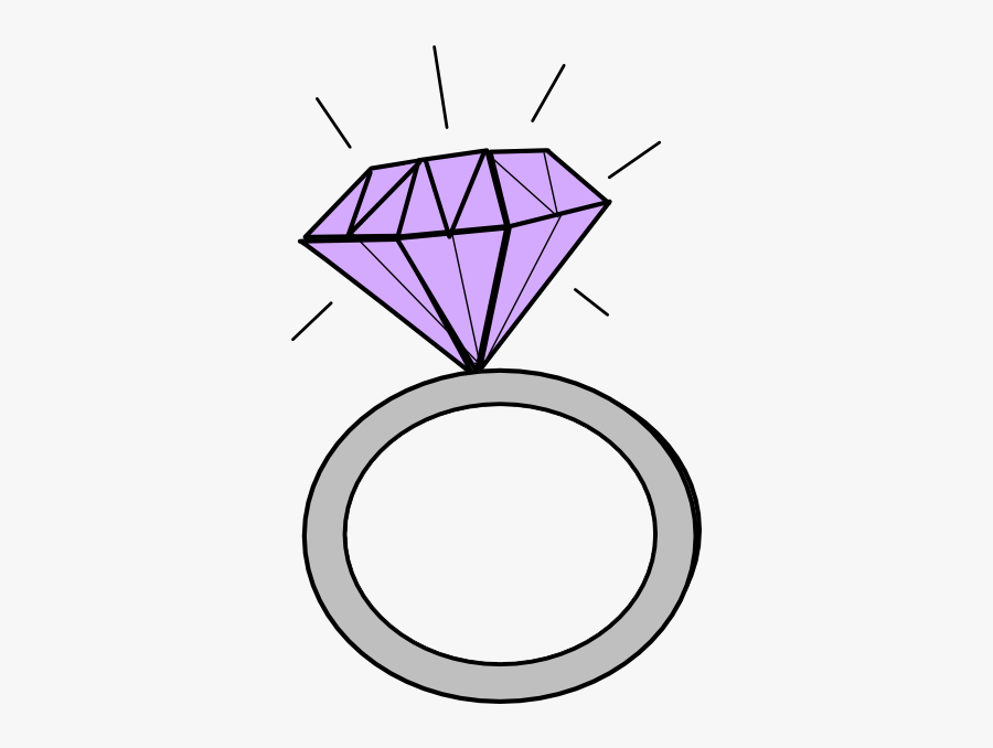 Diamond Clip Art Cartoon - Engagement Ring Cartoon, Transparent Clipart