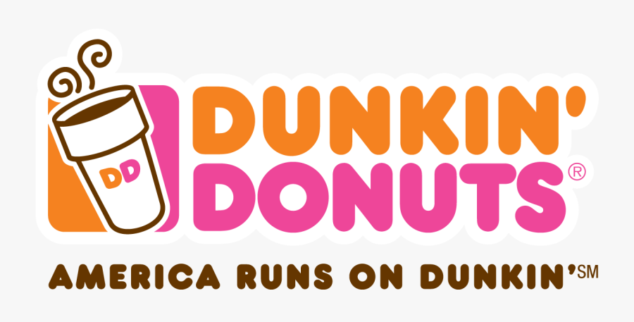 Dunkin’ Donuts National Frozen Lemonade Sampling Day - Dunkin Donuts Logo America Runs On Dunkin, Transparent Clipart