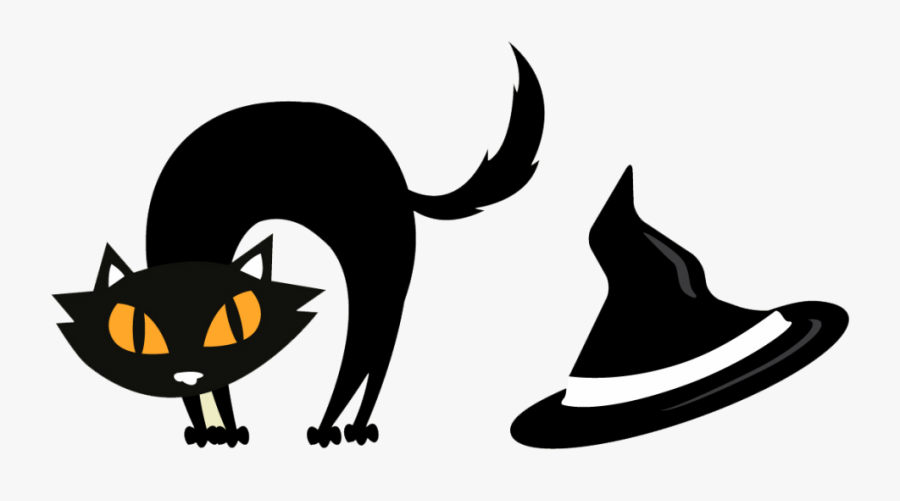 Halloween Vector Free Png Cat - Cat Halloween Png Free, Transparent Clipart