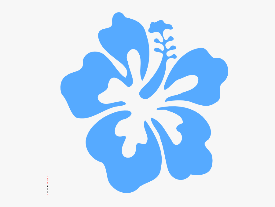 Coral Hibiscus Svg Clip Arts - Hibiscus Flower Clipart Blue, Transparent Clipart