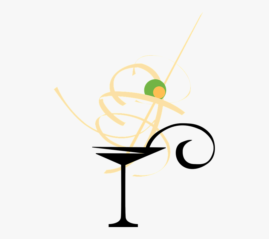 Martini Glass Clip Art, Transparent Clipart
