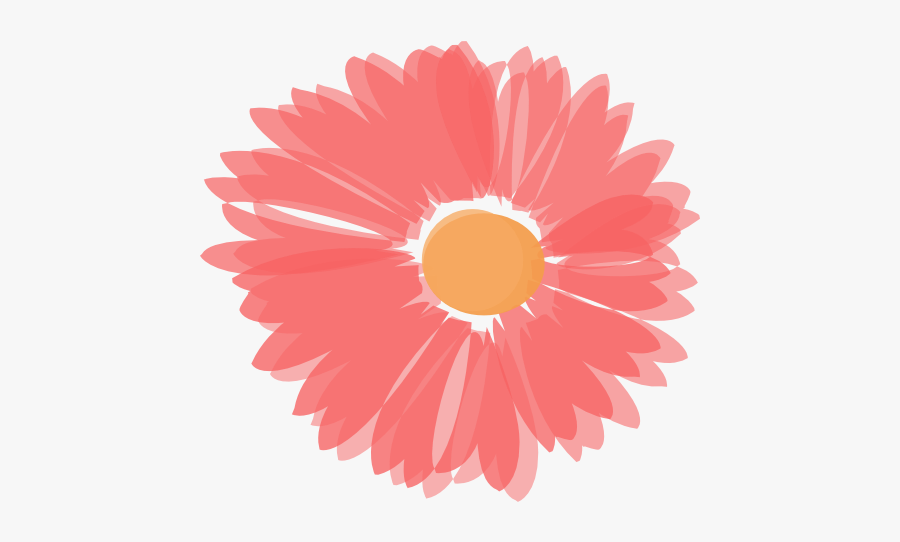 Coral And Orange Flower Svg Clip Arts - Coral Flower Vector Png, Transparent Clipart