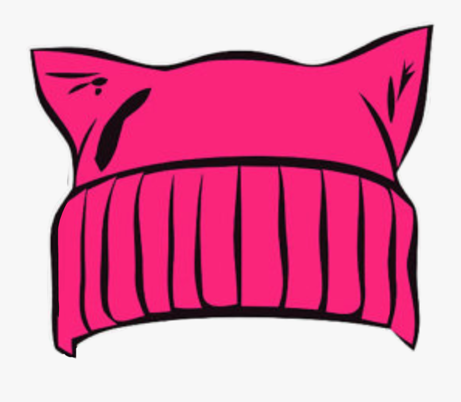 Pussyhat Hat Pinkhat Cathat Resist Womensmarch Nastywoman - Throw Pillow, Transparent Clipart