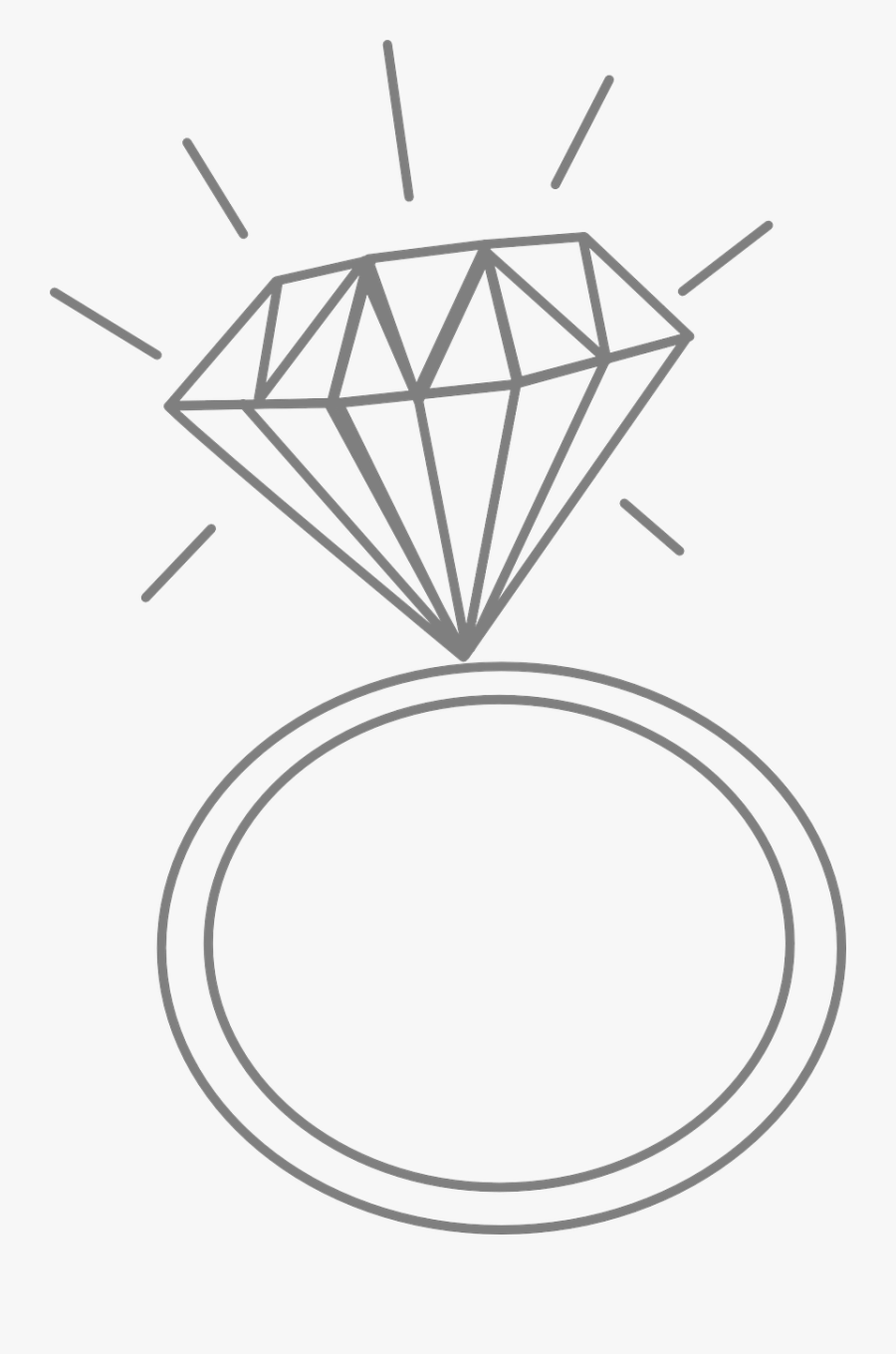 Wedding Ring Diamond Romance Free Picture - Engagement Ring Clipart, Transparent Clipart