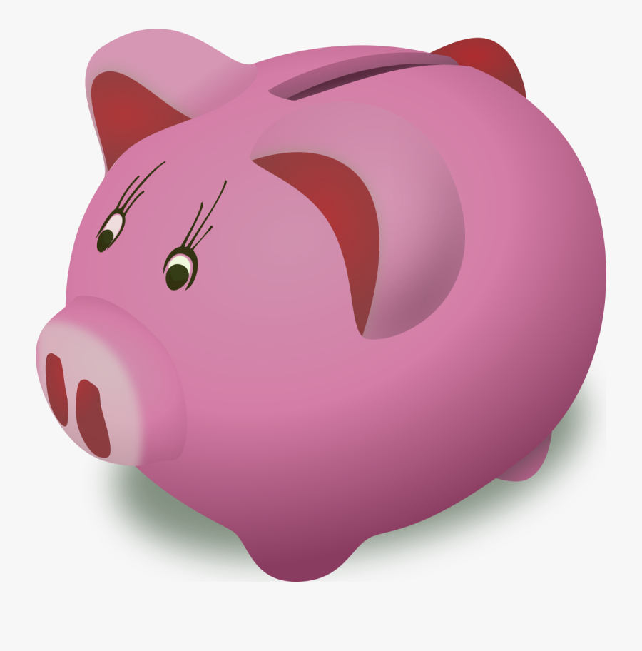 Piggy Bank Clip Art, Transparent Clipart