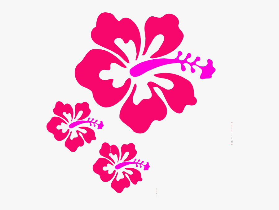 Coral Hibiscus Svg Clip Arts - Hawaiian Flowers Clip Art, Transparent Clipart