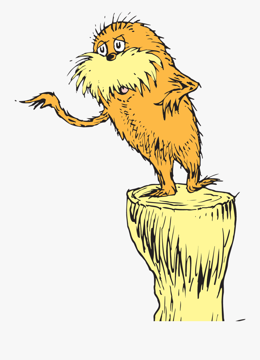 The Lorax Ted The Cat In The Hat Youtube Once-ler, Transparent Clipart