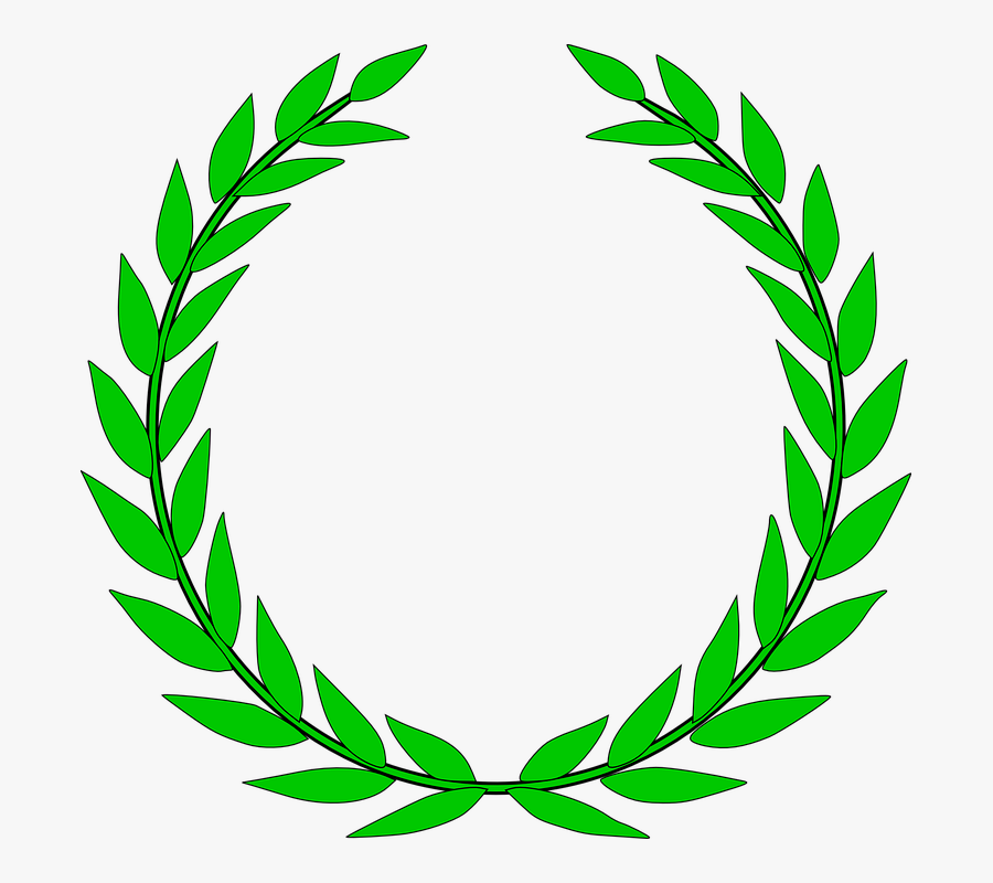 Olive Wreath Clip Art - Laurel Wreath, Transparent Clipart