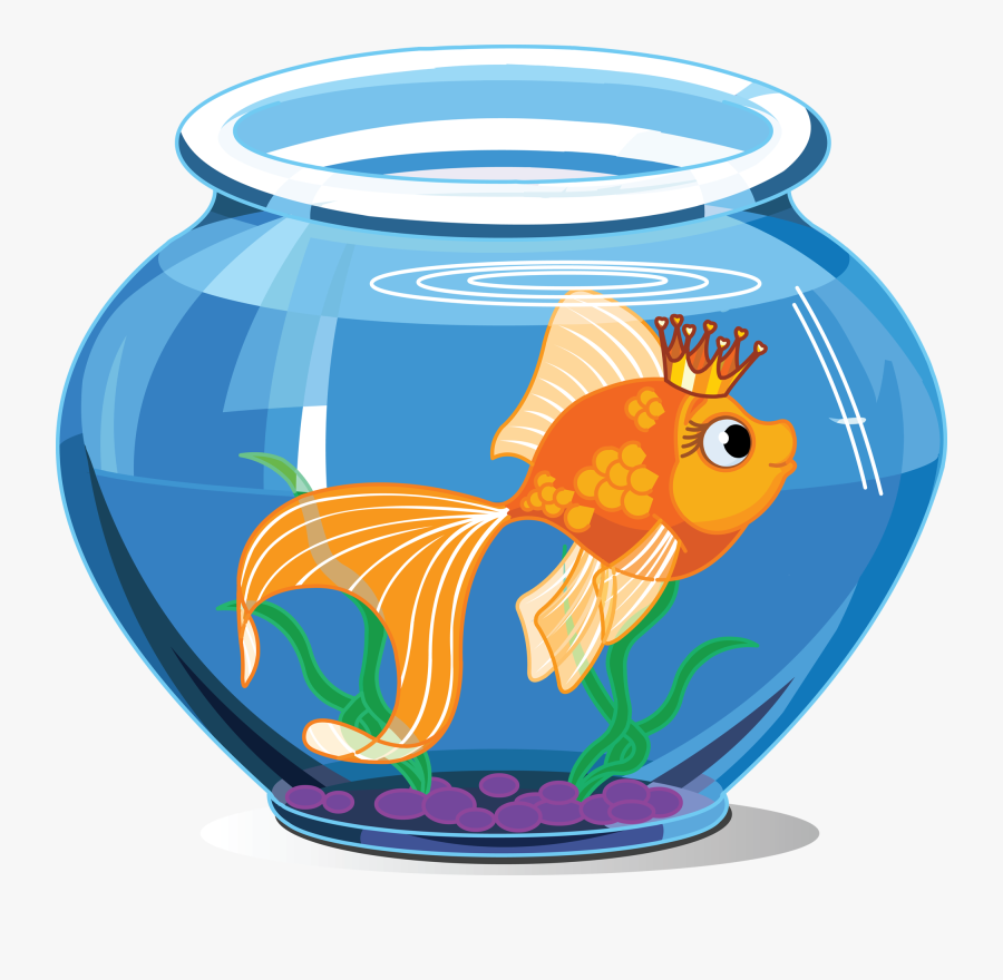 28 Collection Of Pet Fish Clipart - Fish Inside The Aquarium, Transparent Clipart