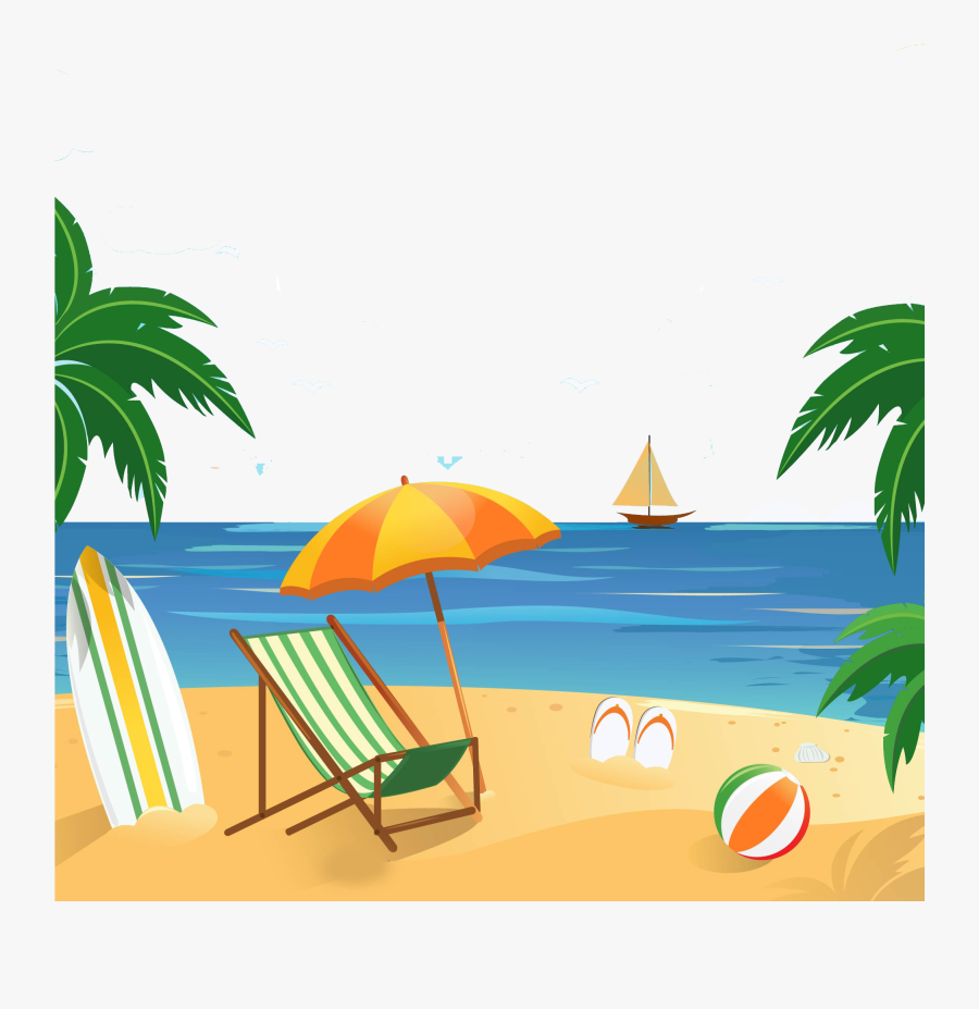 Vacation Clipart North End Wine & Liquor Store Livingston - Transparent Beach Clip Art, Transparent Clipart